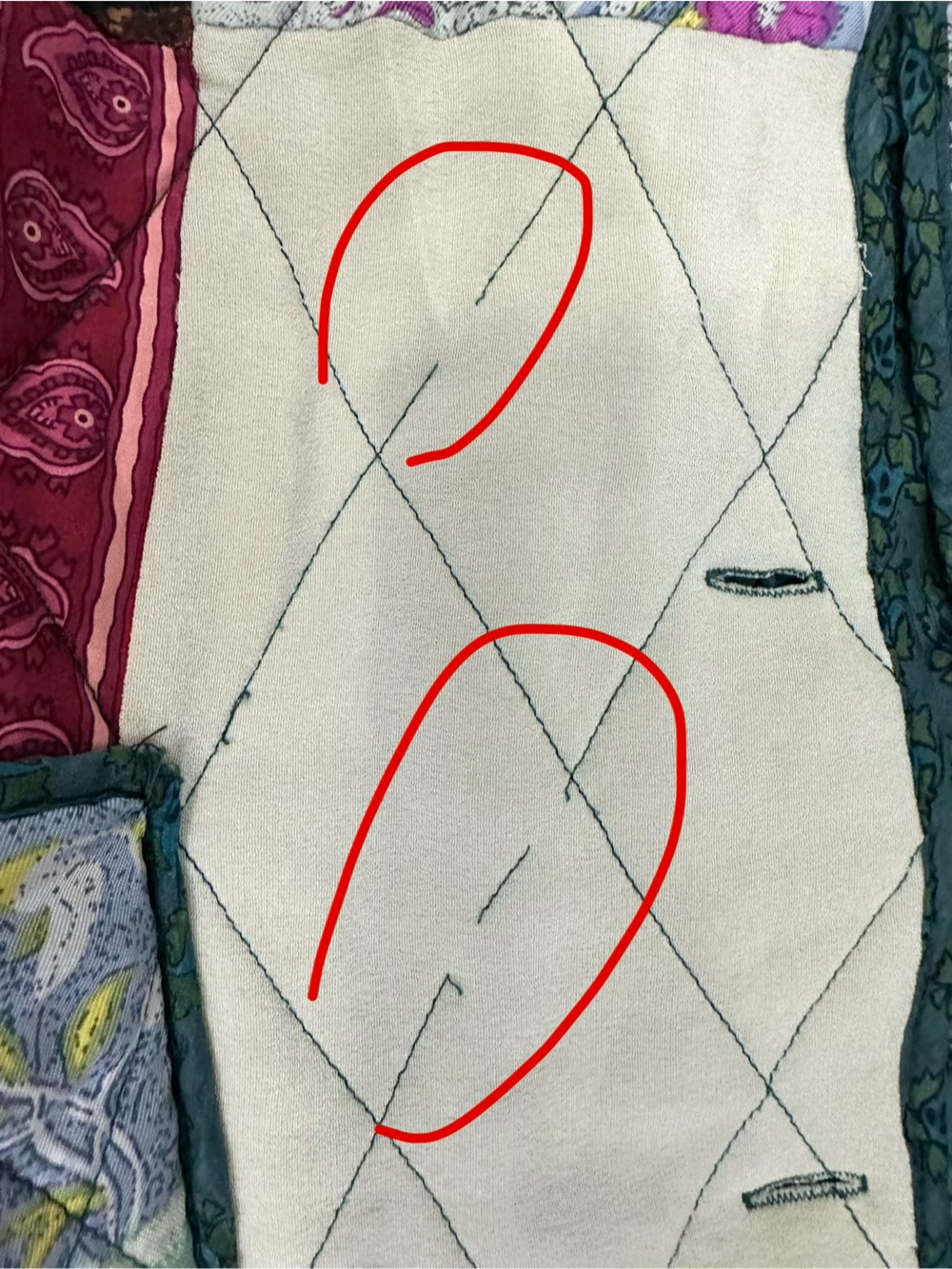 VTG Silk Patchwork Jacket - Picture 9 of 13